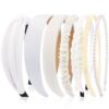 7 Pack Headbands for Women Girls Headbands Trendy Non Slip Hairbands Fashion Hair Accessories Multi-style Headband Pack Diademas Para Mujer (Neutral)