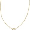 Mini Elisa 14k Gold-Plated Satellite Short Pendant Necklace, Fashion Jewelry for Women