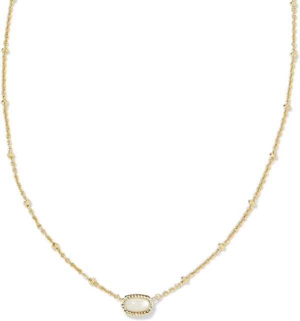 Mini Elisa 14k Gold-Plated Satellite Short Pendant Necklace, Fashion Jewelry for Women