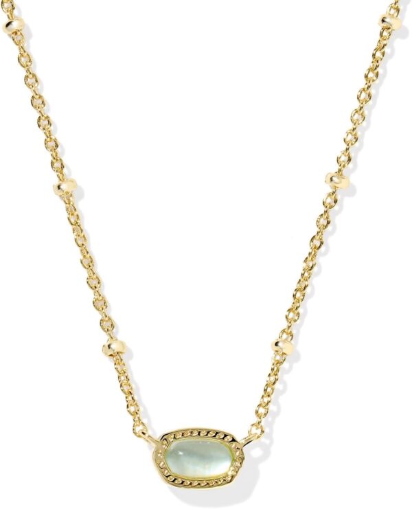 Mini Elisa 14k Gold-Plated Satellite Short Pendant Necklace, Fashion Jewelry for Women