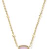 Mini Elisa 14k Gold-Plated Satellite Short Pendant Necklace, Fashion Jewelry for Women