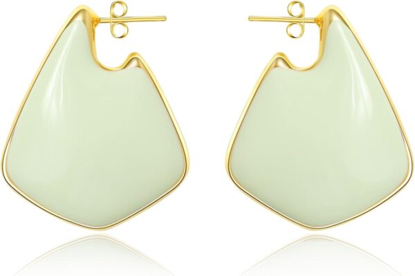 Trendy Gold Plated Knot Earrings for Women Chunky Statement Drop Dangle Earrings Lightweight Hypoallergenic Fashion Accessories Gold Jewelry Gifts for Womens