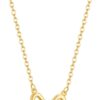 Stocking Stuffers for Women Dainty Bow Necklace 14K Gold Plated Cute Choker Small Pendant Charm Necklaces Teen Gift Trendy Stuff Personalized Jewelry Christmas Gifts