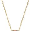 Mini Elisa 14k Gold-Plated Satellite Short Pendant Necklace, Fashion Jewelry for Women