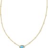 Mini Elisa 14k Gold-Plated Satellite Short Pendant Necklace, Fashion Jewelry for Women