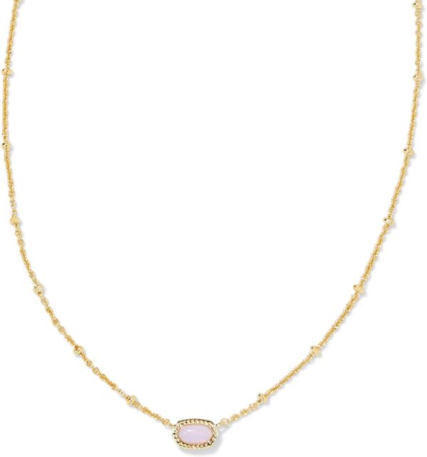 Mini Elisa 14k Gold-Plated Satellite Short Pendant Necklace, Fashion Jewelry for Women