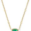 Mini Elisa 14k Gold-Plated Satellite Short Pendant Necklace, Fashion Jewelry for Women