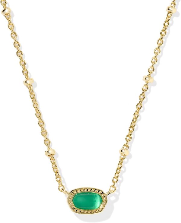 Mini Elisa 14k Gold-Plated Satellite Short Pendant Necklace, Fashion Jewelry for Women