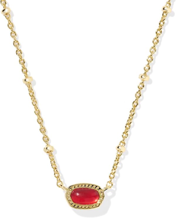 Mini Elisa 14k Gold-Plated Satellite Short Pendant Necklace, Fashion Jewelry for Women