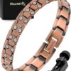 Magnetic Copper Bracelet for Men — EllipseMAX 5X Strength 5,000 Gauss Magnets — Designed in USA & Patent Pending — Premium Mens Copper Bracelet with Adjustable Length