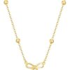 Stocking Stuffers for Women Dainty Bow Necklace 14K Gold Plated Cute Choker Small Pendant Charm Necklaces Teen Gift Trendy Stuff Personalized Jewelry Christmas Gifts