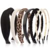 7 Pack Headbands for Women Girls Headbands Trendy Non Slip Hairbands Fashion Hair Accessories Multi-style Headband Pack Diademas Para Mujer (Neutral)