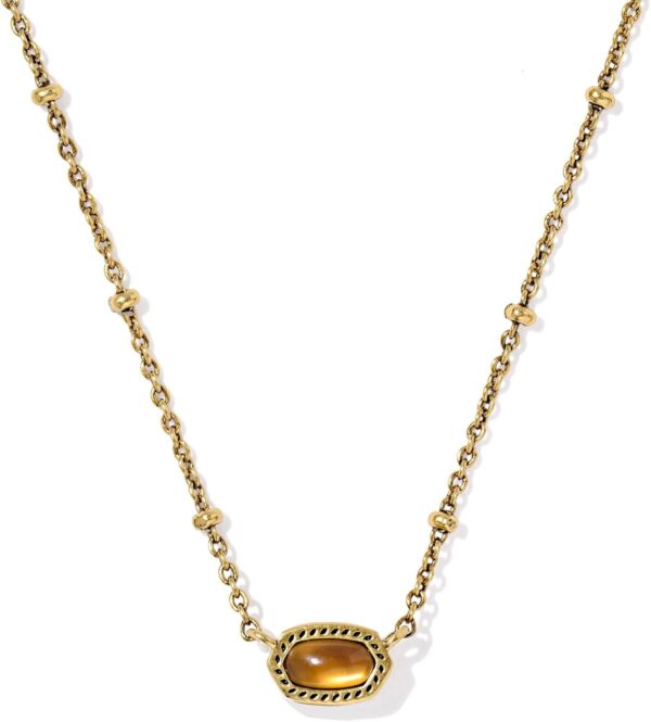 Mini Elisa 14k Gold-Plated Satellite Short Pendant Necklace, Fashion Jewelry for Women