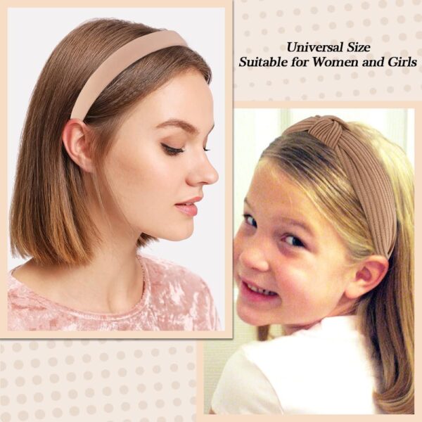 7 Pack Headbands for Women Girls Headbands Trendy Non Slip Hairbands Fashion Hair Accessories Multi-style Headband Pack Diademas Para Mujer (Neutral)