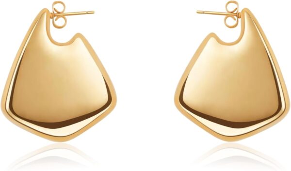 Trendy Gold Plated Knot Earrings for Women Chunky Statement Drop Dangle Earrings Lightweight Hypoallergenic Fashion Accessories Gold Jewelry Gifts for Womens
