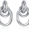 Trendy Gold Plated Knot Earrings for Women Chunky Statement Drop Dangle Earrings Lightweight Hypoallergenic Fashion Accessories Gold Jewelry Gifts for Womens
