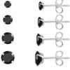 61PvD-4zghL._AC_SL1500.jpg 6 Pairs Stud Earrings Set, Hypoallergenic Cubic Zirconia 316L Earrings Stainless Steel CZ Earrings 3-8mm (Steel color)
