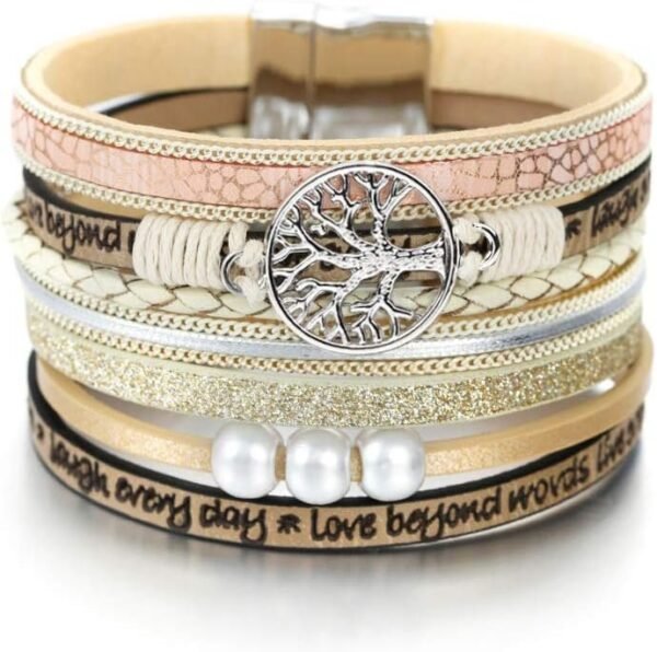 61RuuYeZunL._AC_SL1000.jpg Leopard Bracelet for Women, Boho Leather Wrap Multi-Layer Pearl Crystal Bracelet Bangle Jewelry