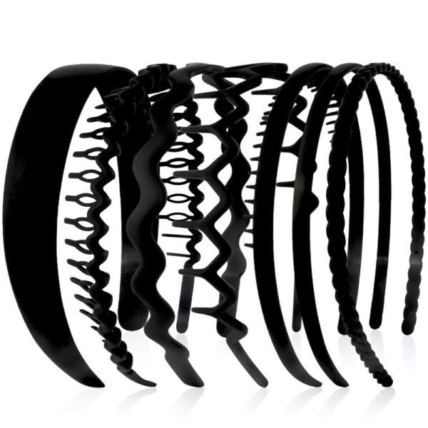 7 Pack Headbands for Women Girls Headbands Trendy Non Slip Hairbands Fashion Hair Accessories Multi-style Headband Pack Diademas Para Mujer (Neutral)