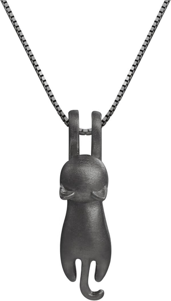 61VuIZTznLL._AC_SL1500.jpg 925 Sterling Silver Cat Necklace Jewelry for Women Trendy Dainty Charm Pendant Necklaces Best Friend Birthday Gifts for Her Sister Mom Wife Womens