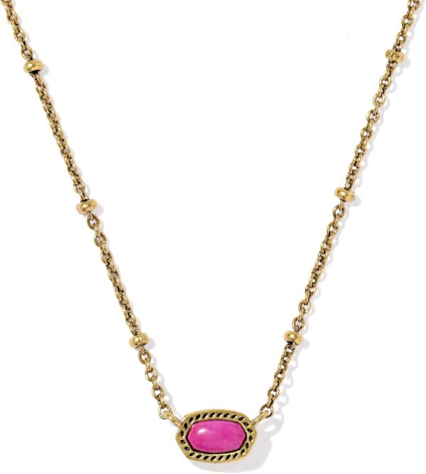 Mini Elisa 14k Gold-Plated Satellite Short Pendant Necklace, Fashion Jewelry for Women