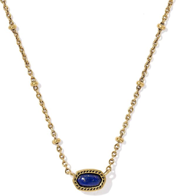 Mini Elisa 14k Gold-Plated Satellite Short Pendant Necklace, Fashion Jewelry for Women