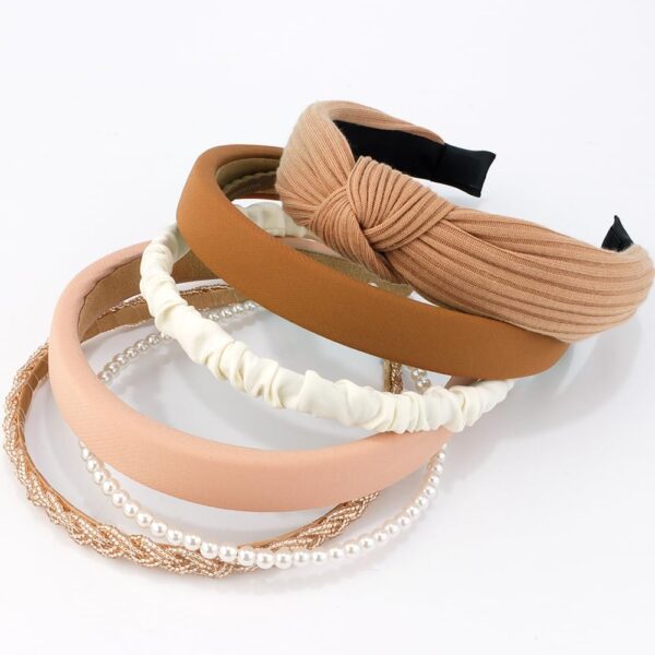 7 Pack Headbands for Women Girls Headbands Trendy Non Slip Hairbands Fashion Hair Accessories Multi-style Headband Pack Diademas Para Mujer (Neutral)