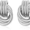 Trendy Gold Plated Knot Earrings for Women Chunky Statement Drop Dangle Earrings Lightweight Hypoallergenic Fashion Accessories Gold Jewelry Gifts for Womens