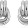 Trendy Gold Plated Knot Earrings for Women Chunky Statement Drop Dangle Earrings Lightweight Hypoallergenic Fashion Accessories Gold Jewelry Gifts for Womens