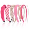 7 Pack Headbands for Women Girls Headbands Trendy Non Slip Hairbands Fashion Hair Accessories Multi-style Headband Pack Diademas Para Mujer (Neutral)