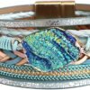 714MHP8_0vL._AC_SL1500.jpg Leopard Bracelet for Women, Boho Leather Wrap Multi-Layer Pearl Crystal Bracelet Bangle Jewelry