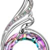 "Rise From the Ashes Phoenix Necklace Made with Crystals from Austria, 18"+2" Necklace, Packaged with Jewelry Box, Birthday Gift for Women, Symbol of Luck and Renewal