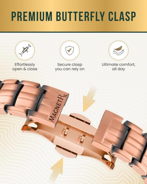 Magnetic Copper Bracelet for Men — EllipseMAX 5X Strength 5,000 Gauss Magnets — Designed in USA & Patent Pending — Premium Mens Copper Bracelet with Adjustable Length