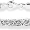 925 Sterling Silver Byzantine Bracelet for Women, Handmade