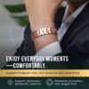 Magnetic Copper Bracelet for Men — EllipseMAX 5X Strength 5,000 Gauss Magnets — Designed in USA & Patent Pending — Premium Mens Copper Bracelet with Adjustable Length