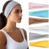 Headbands for Women - 6 Pack Wide Elastic Hair Bands | Stretchy Sweatbands Hair Bands | Soft Sports Thin Head Bands | Non-Slip Accessories Bands for Fashion, Washing Face, Workouts, Yoga, Daily Use
