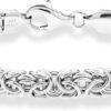 925 Sterling Silver Byzantine Bracelet for Women, Handmade