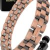 Magnetic Copper Bracelet for Men — EllipseMAX 5X Strength 5,000 Gauss Magnets — Designed in USA & Patent Pending — Premium Mens Copper Bracelet with Adjustable Length
