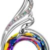 "Rise From the Ashes Phoenix Necklace Made with Crystals from Austria, 18"+2" Necklace, Packaged with Jewelry Box, Birthday Gift for Women, Symbol of Luck and Renewal
