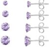 71U_tZPf6ML._AC_SL1500.jpg 6 Pairs Stud Earrings Set, Hypoallergenic Cubic Zirconia 316L Earrings Stainless Steel CZ Earrings 3-8mm (Steel color)