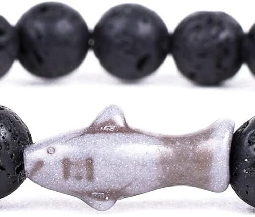 Shark Tracking Bracelet – Track a Real Shark’s Journey – Supports Wildlife Conservation – Elastic, One Size Fits Most – on Interactive Mobile App Map – Unisex Ocean Conservation Gift