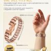 Magnetic Copper Bracelet for Men — EllipseMAX 5X Strength 5,000 Gauss Magnets — Designed in USA & Patent Pending — Premium Mens Copper Bracelet with Adjustable Length