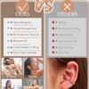 Hypoallergenic Stud Hoop Earrings for Women Small Flat Back Surgical Stainless Steel Earrings for Sensitive Ears Trendy Silver Hoops Cartilage Earring Stacks Set Multiple Piercing Jewelry Gifts