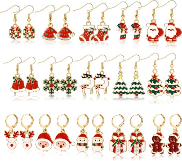 42 Pairs Gold Hoop Earrings Set for Women, Fashion Chunky Pearl Earrings Multipack Twisted Statement Earring Pack, Hypoallergenic Small Big Hoops Earrings for Birthday Party