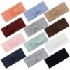 12 Pcs Stretchy Headbands for Women, Absorbed Sport Headband Soft Twist Knotted Headbands for Daily Life Yoga Workout
