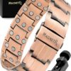Magnetic Copper Bracelet for Men — EllipseMAX 5X Strength 5,000 Gauss Magnets — Designed in USA & Patent Pending — Premium Mens Copper Bracelet with Adjustable Length