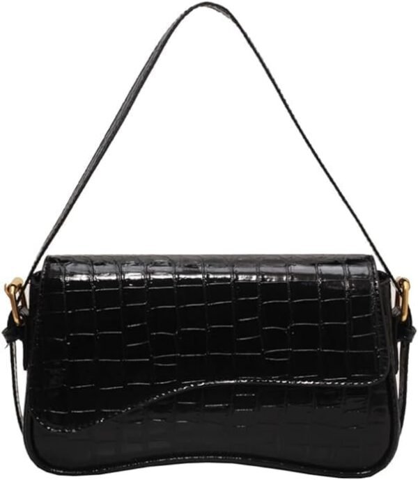 PU Leather Tote Bag for Women with 2 Removable Straps and Zipper Closure