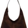 Trendy Suede Crescent Shoulder Bag Women Tote Bag Satchels Crossbody Purse Top-handle Travel College Work Tote Handbag