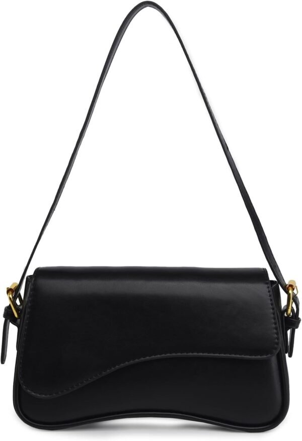 PU Leather Tote Bag for Women with 2 Removable Straps and Zipper Closure