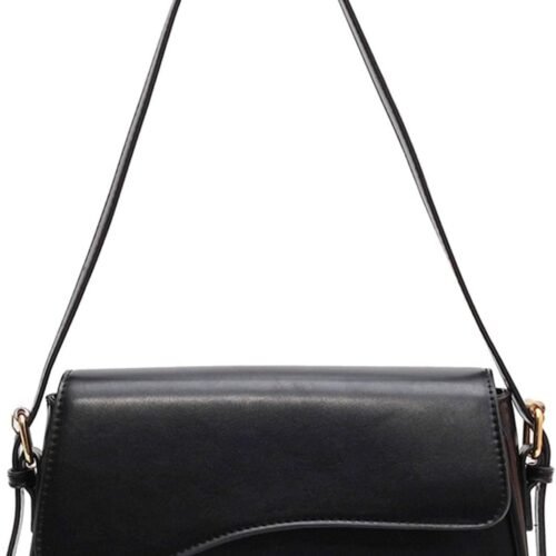 Shoulder Bag for Women Y2K Trendy Purse Vegan Leather Hobo Handbags Clutch Saddle Bag with 2 Removable Strap